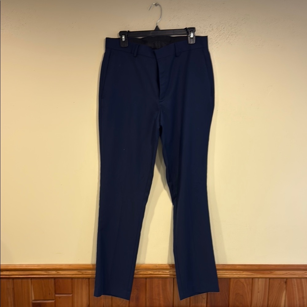 Apt. 9 Blue Dress Pants Straight-Leg Classic